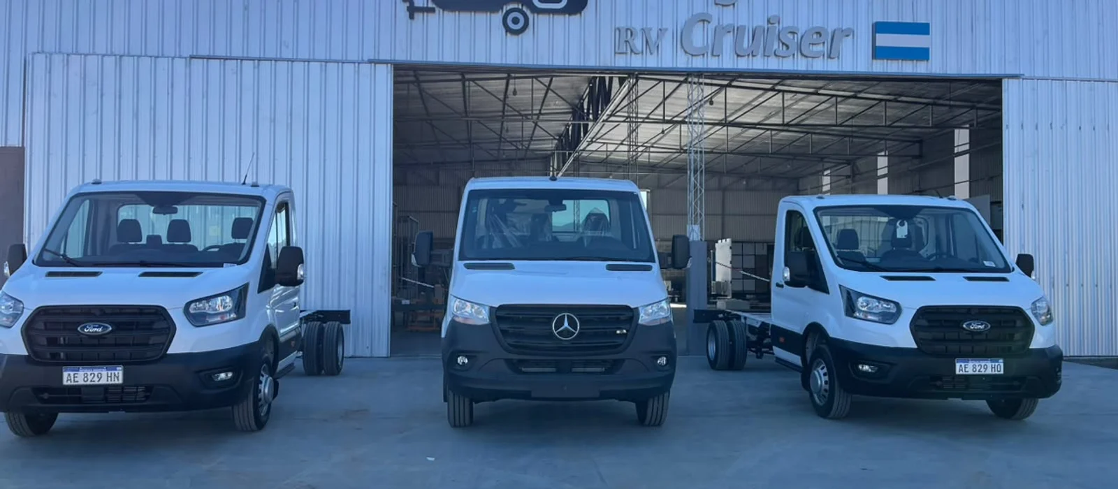 Chasis listos para fabricar en la planta