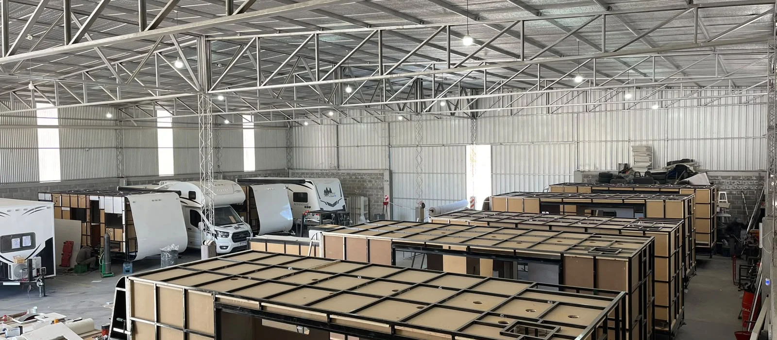 Unidades en producción dentro de la planta